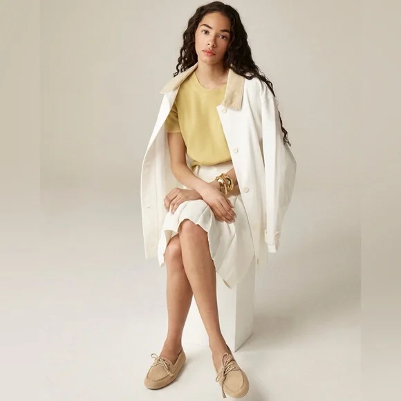 J. Crew Light Khaki Suede Driving Loafers Size 5 - Picture 10 of 10